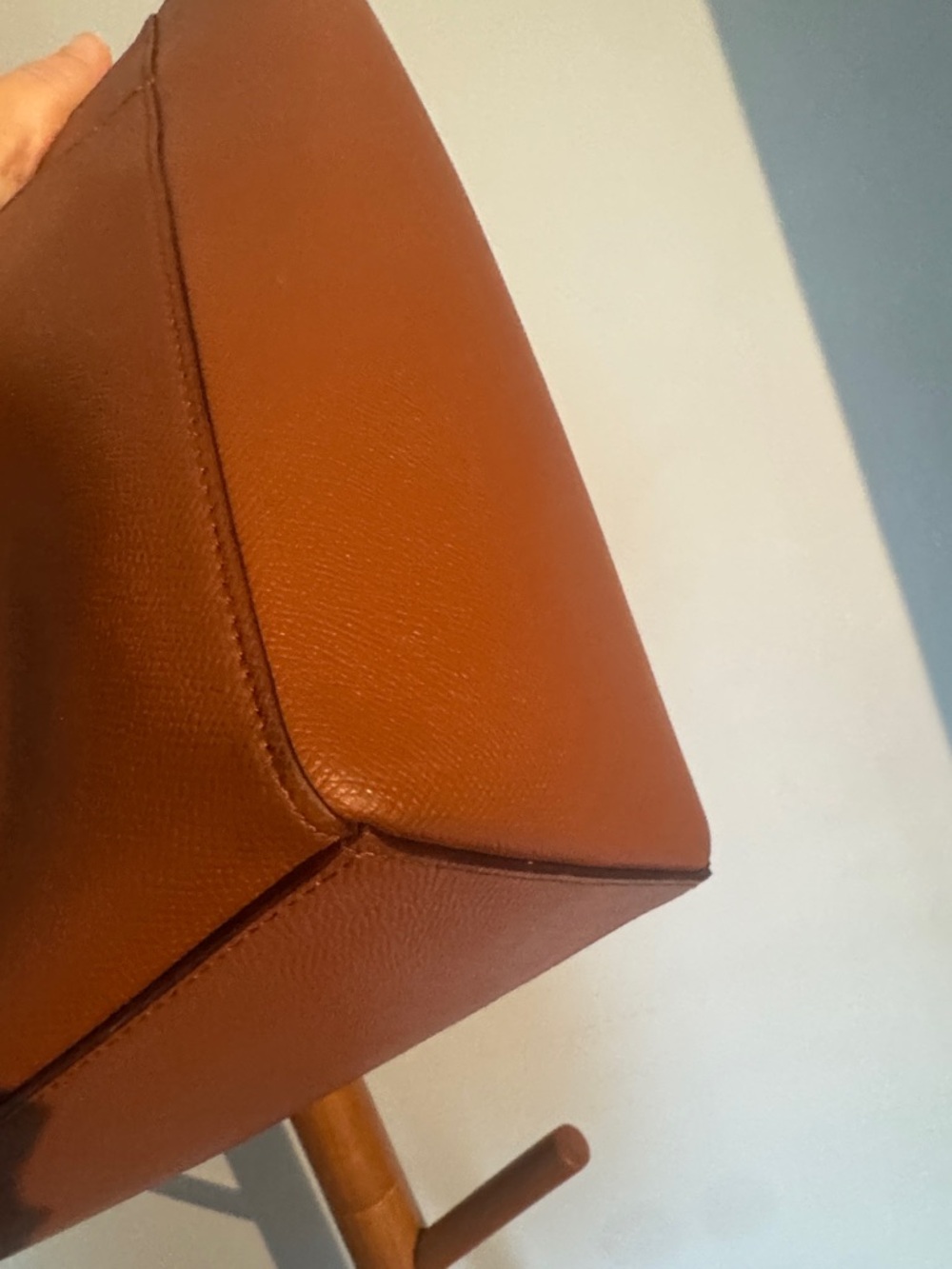 Coach Leather Tote in Chestnut Brown with Gold Hardware - Picture 6 of 15